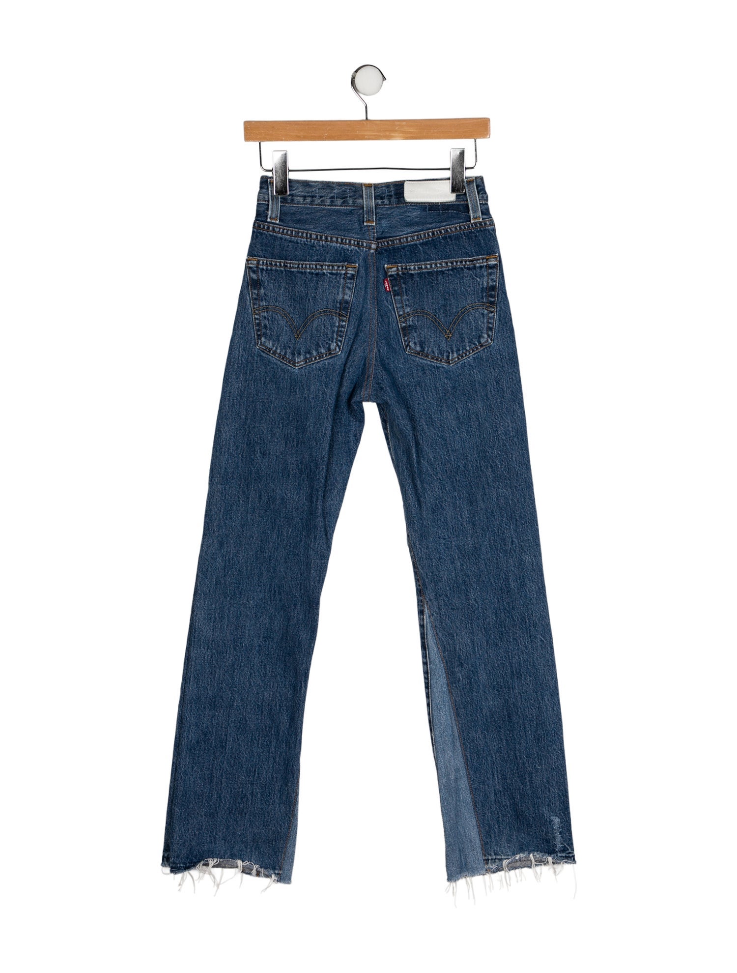 Re/Done X Levis Mid-Rise Straight Leg Jeans