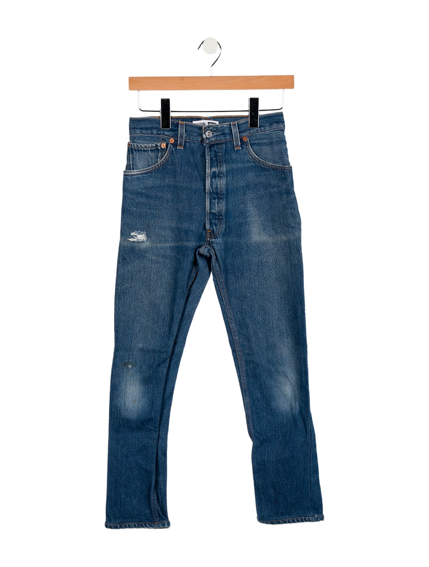 Re/Done X Levis High-Rise Straight Leg Jeans