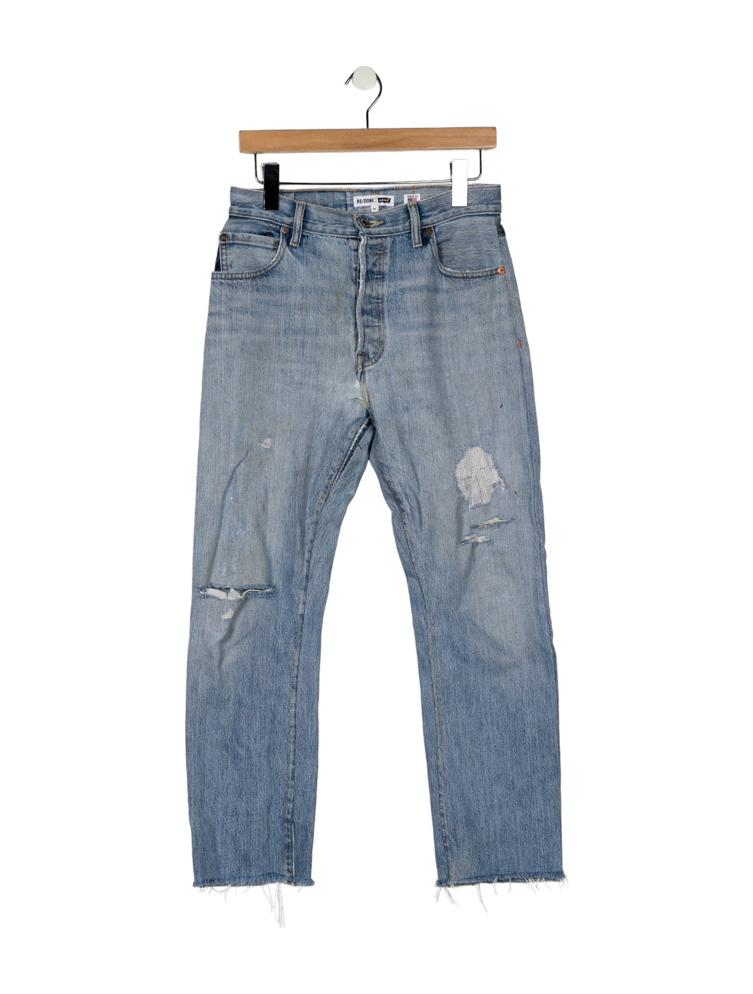 Re/Done X Levis High-Rise Straight Leg Jeans