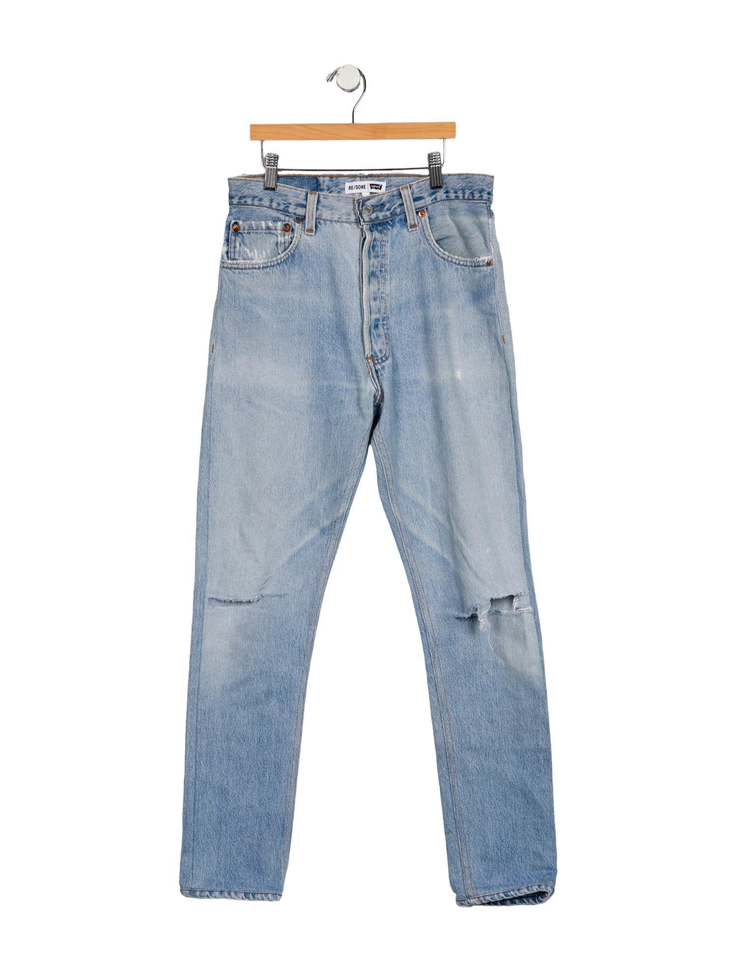 Re/Done X Levis High-Rise Straight Leg Jeans