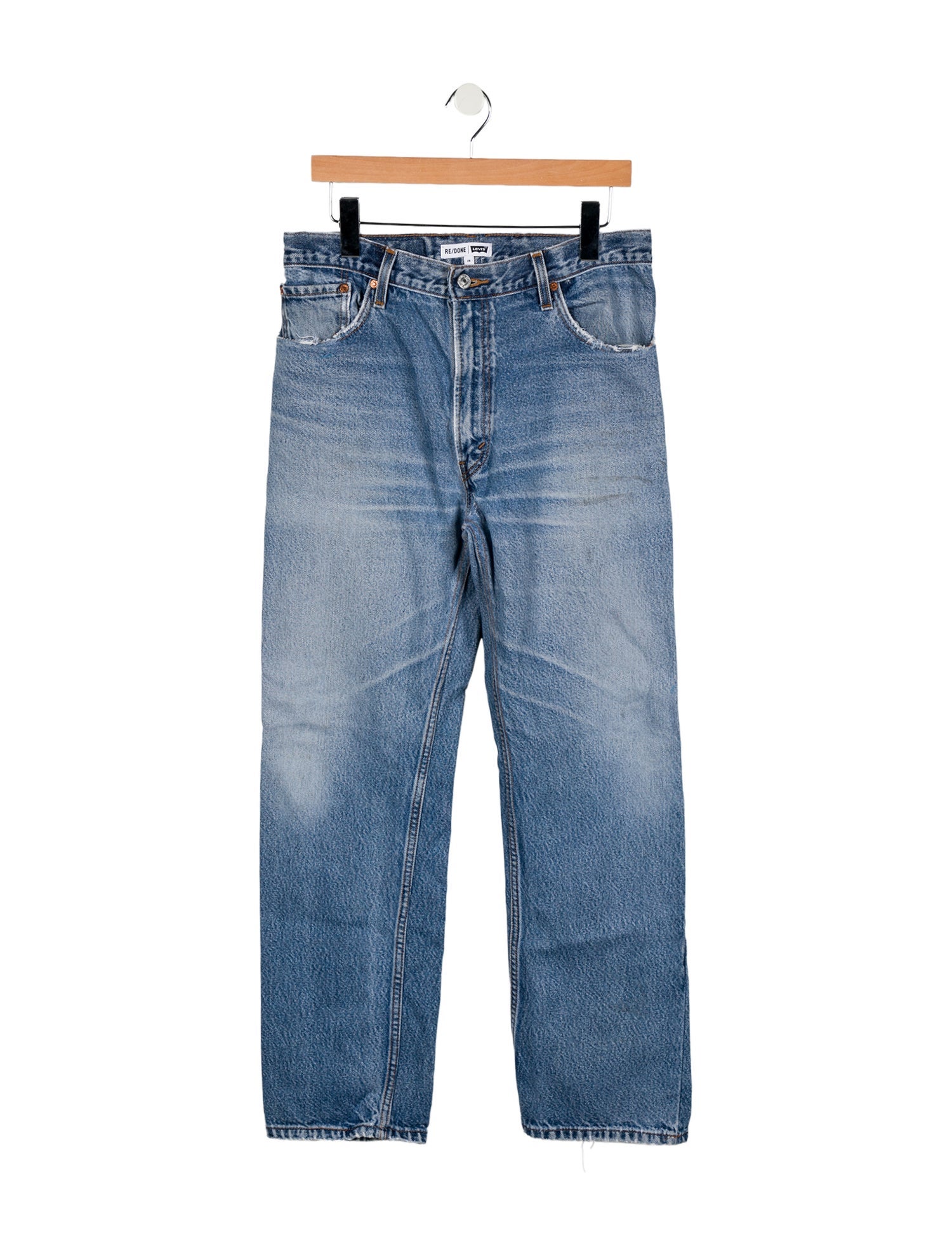 Re/Done X Levis High-Rise Straight Leg Jeans