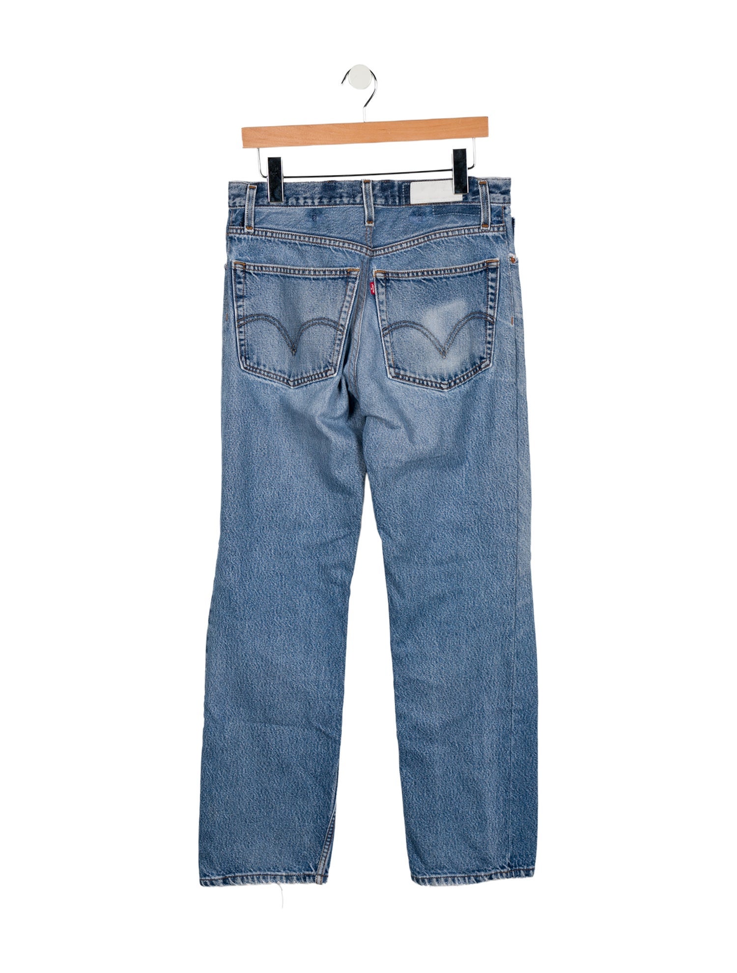 Re/Done X Levis High-Rise Straight Leg Jeans