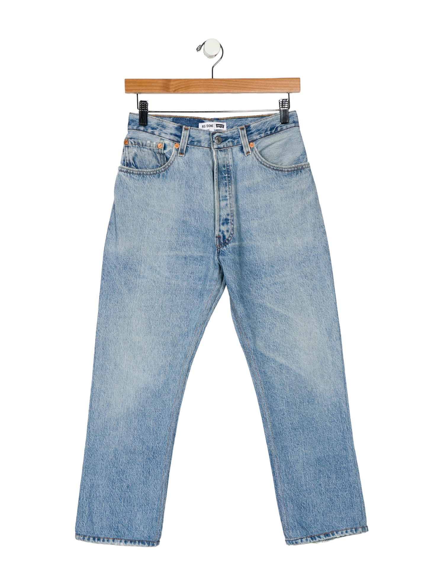 Re/Done X Levis High-Rise Straight Leg Jeans