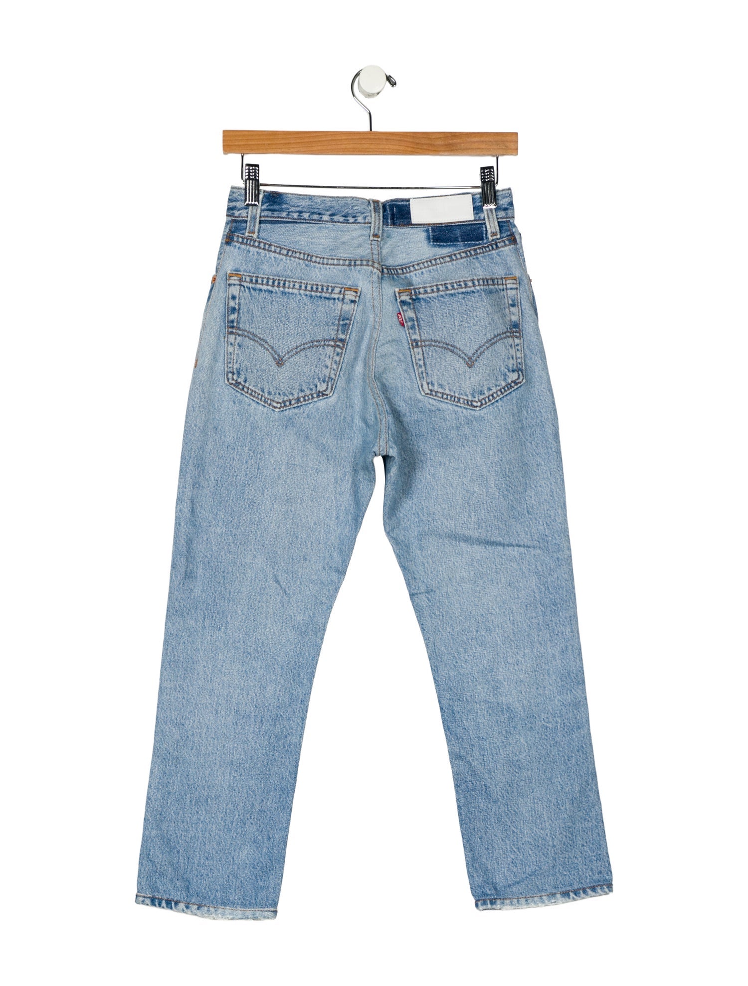 Re/Done X Levis High-Rise Straight Leg Jeans