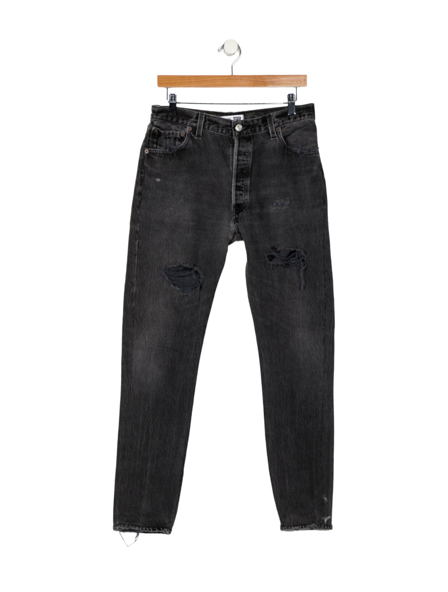 Re/Done X Levis Mid-Rise Straight Leg Jeans