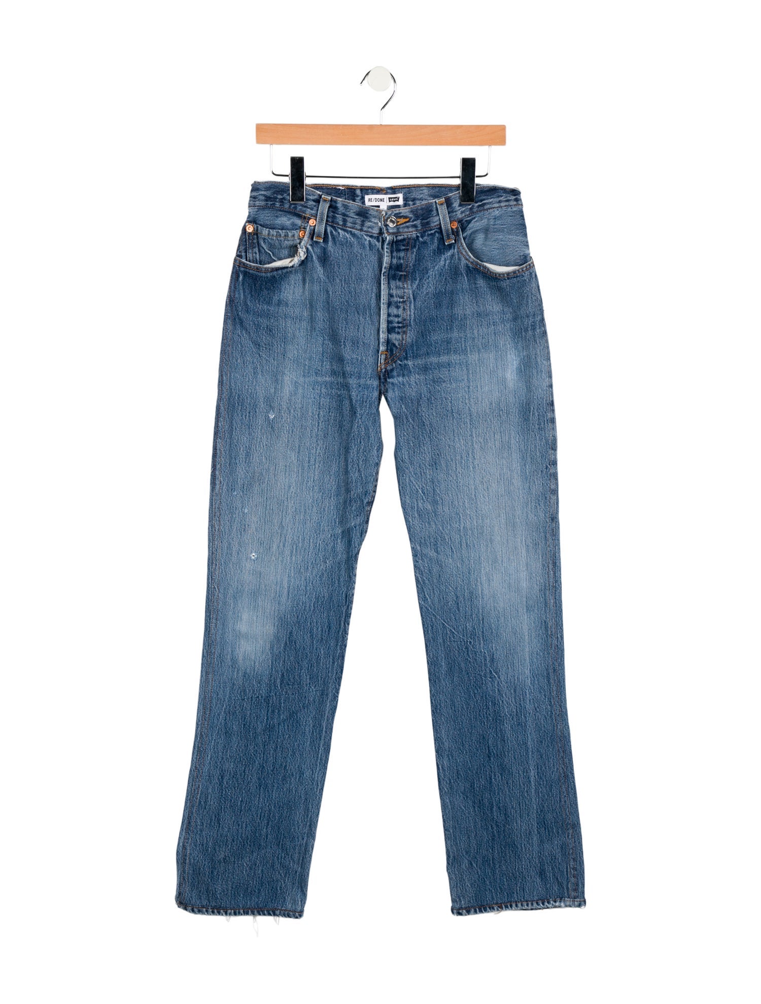 Re/Done X Levis High-Rise Straight Leg Jeans