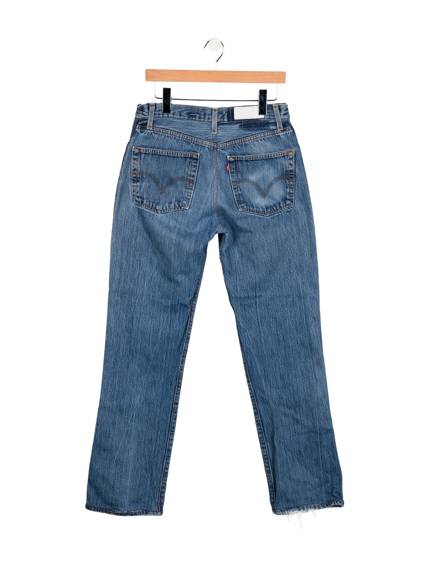 Re/Done X Levis High-Rise Straight Leg Jeans