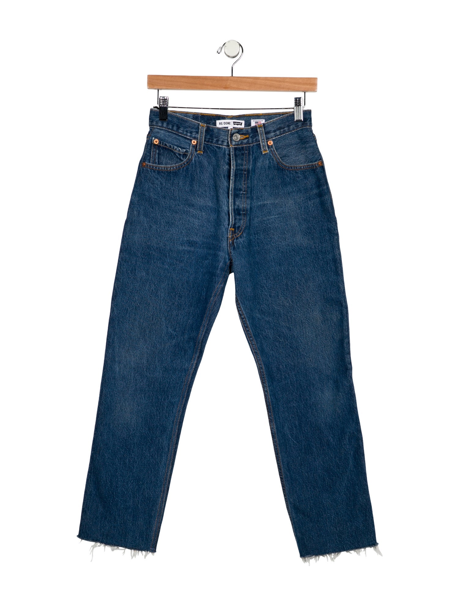 Re/Done X Levis High-Rise Straight Leg Jeans