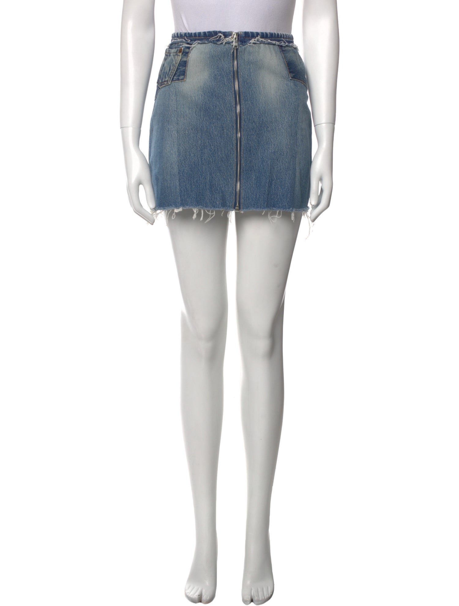 Re/Done X Levis Distressed Accents Mini Skirt