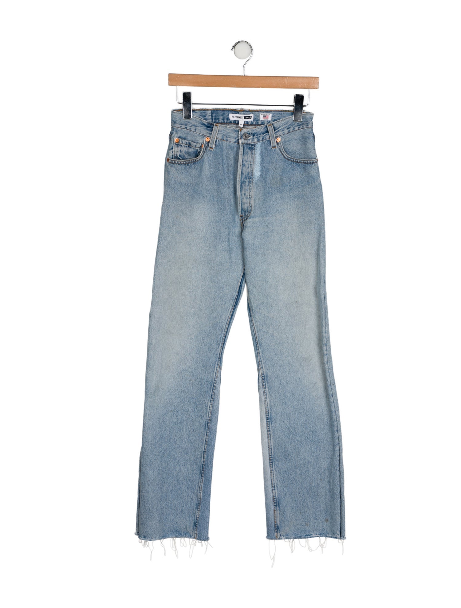Re/Done X Levis Mid-Rise Wide Leg Jeans