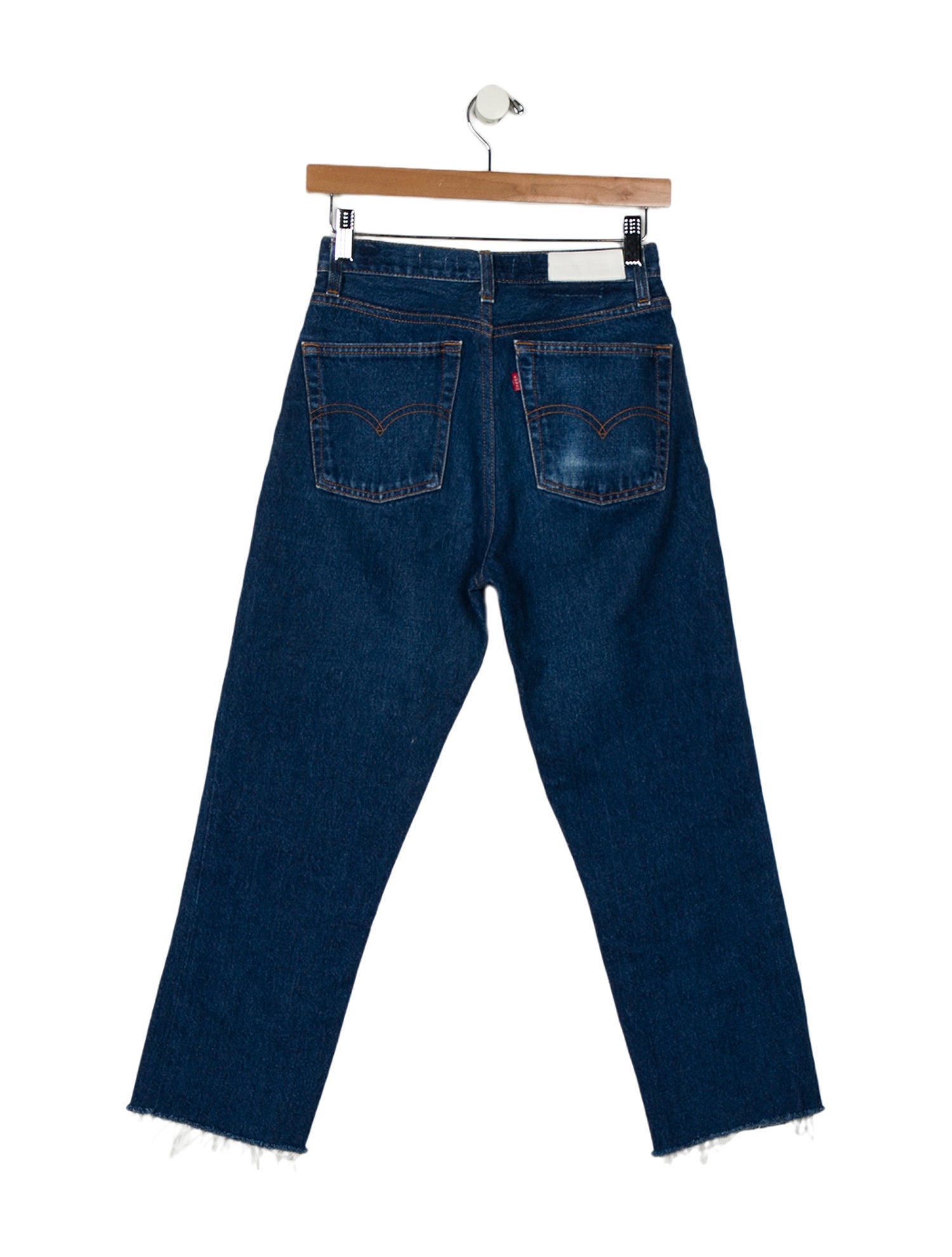 Re/Done X Levis Mid-Rise Straight Leg Jeans