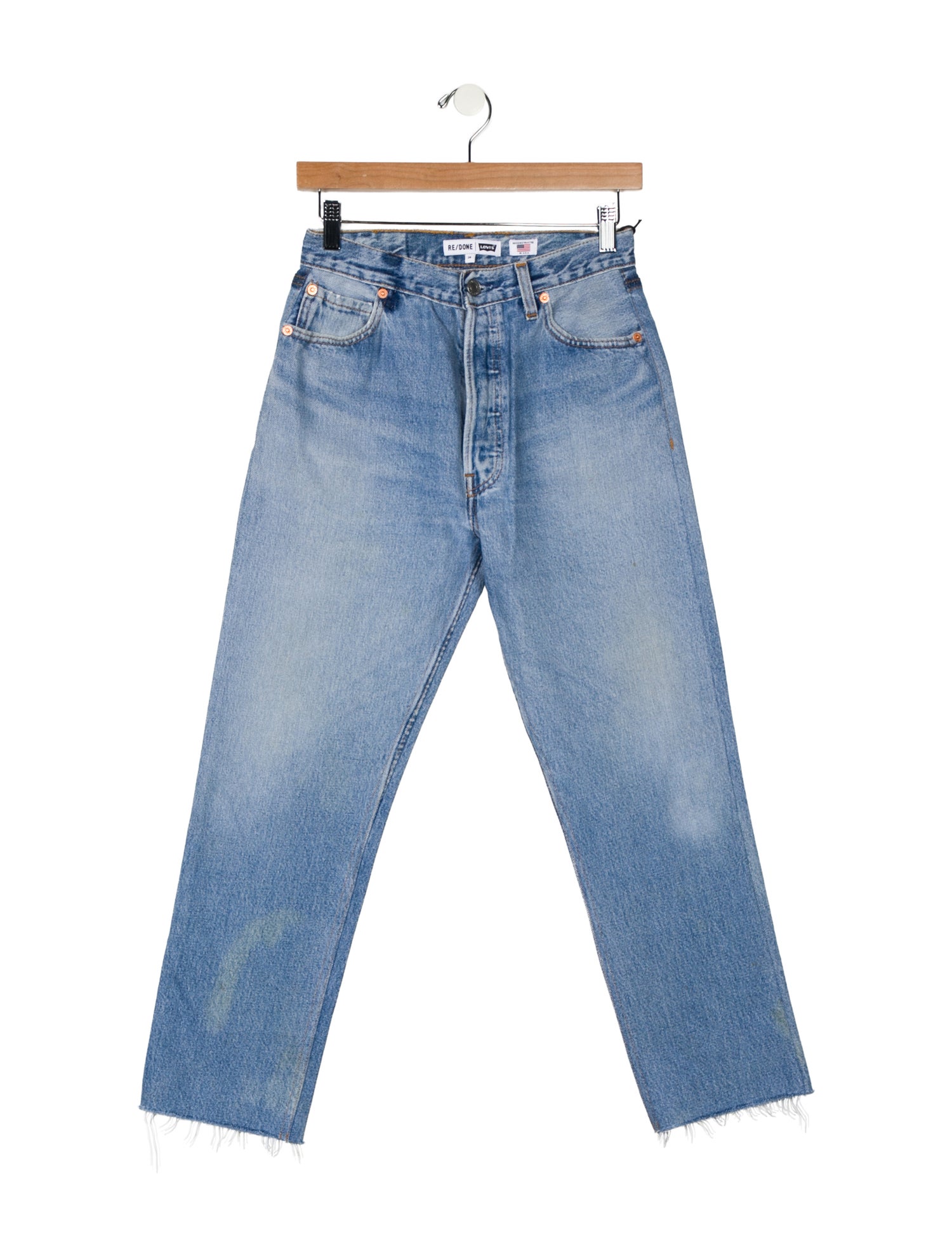 Re/Done X Levis High-Rise Straight Leg Jeans