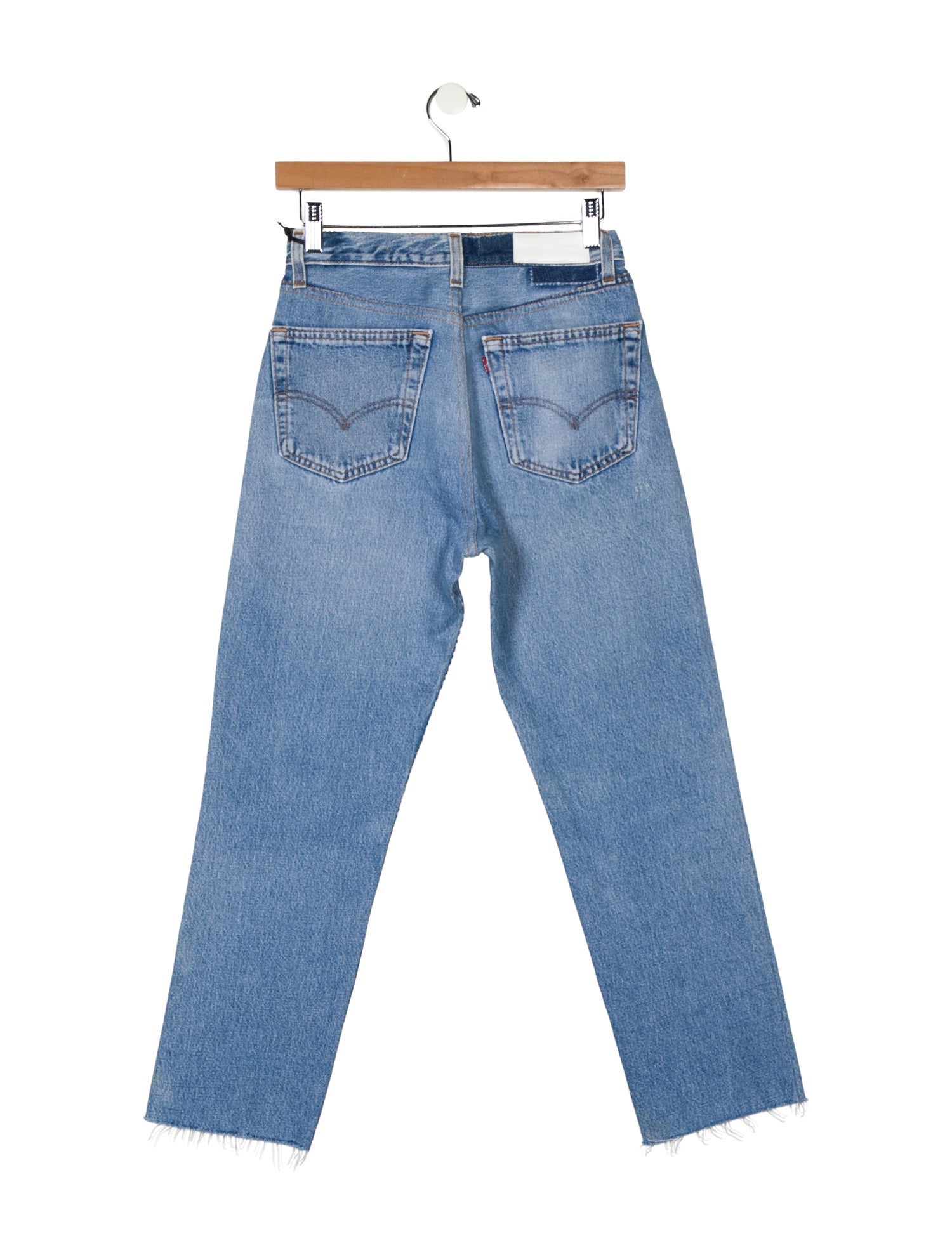 Re/Done X Levis High-Rise Straight Leg Jeans