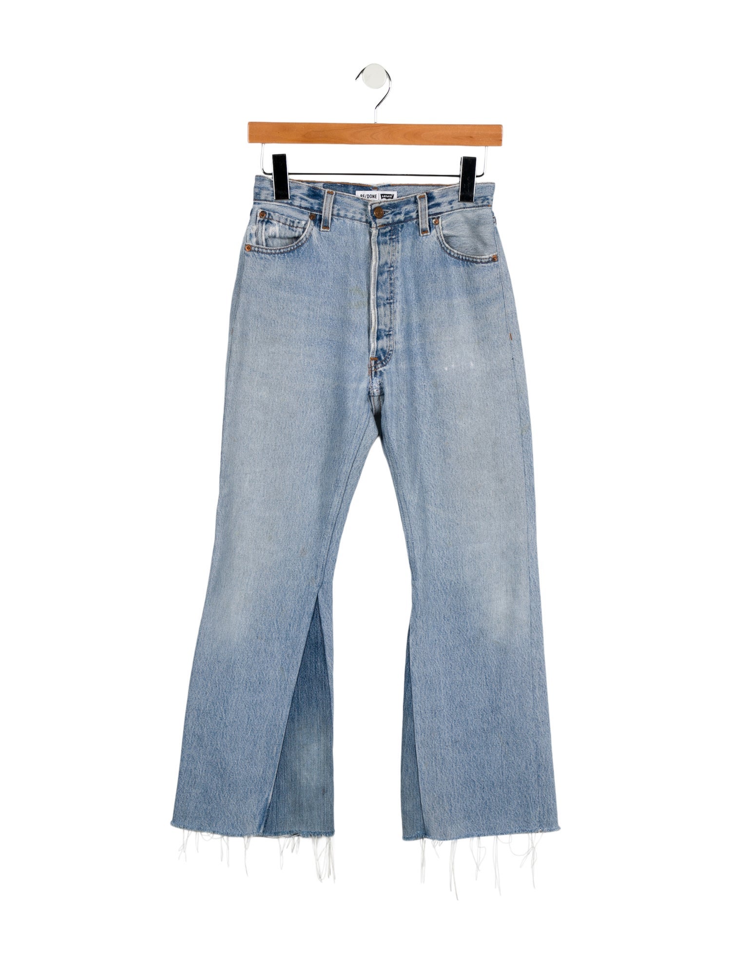 Re/Done X Levis Mid-Rise Wide Leg Jeans