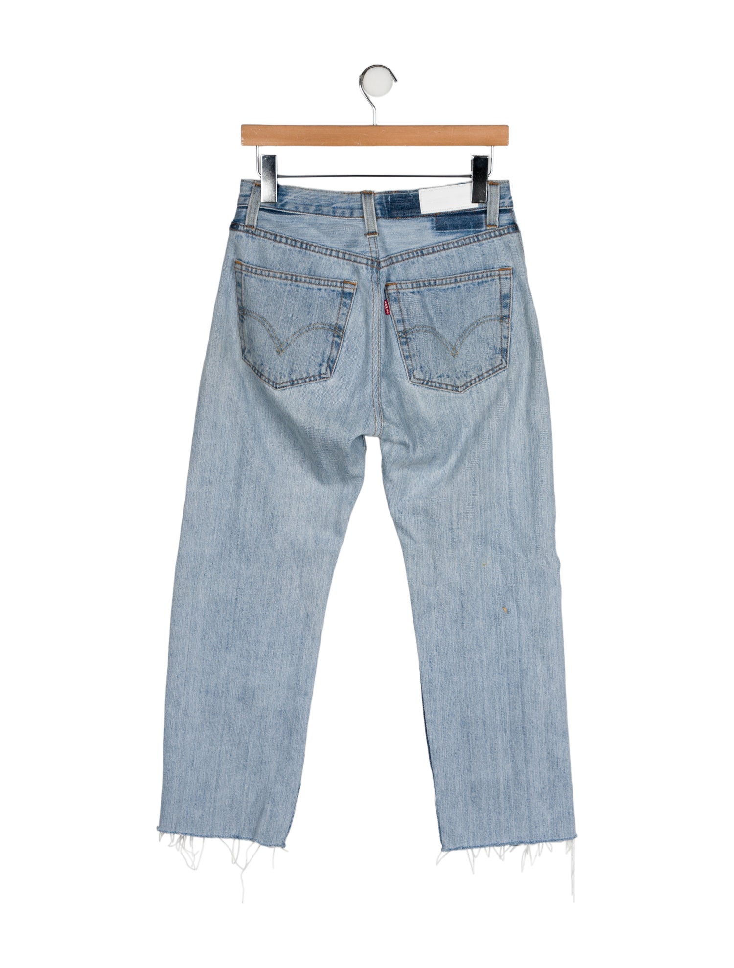 Re/Done X Levis Mid-Rise Straight Leg Jeans