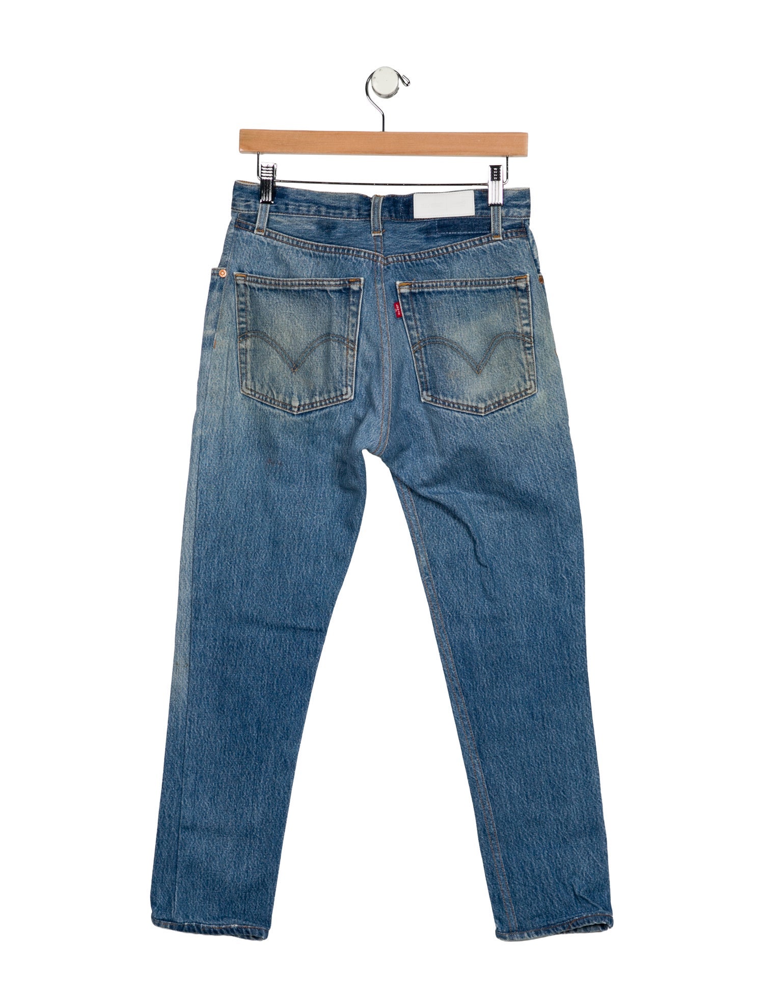 Re/Done X Levis High-Rise Straight Leg Jeans