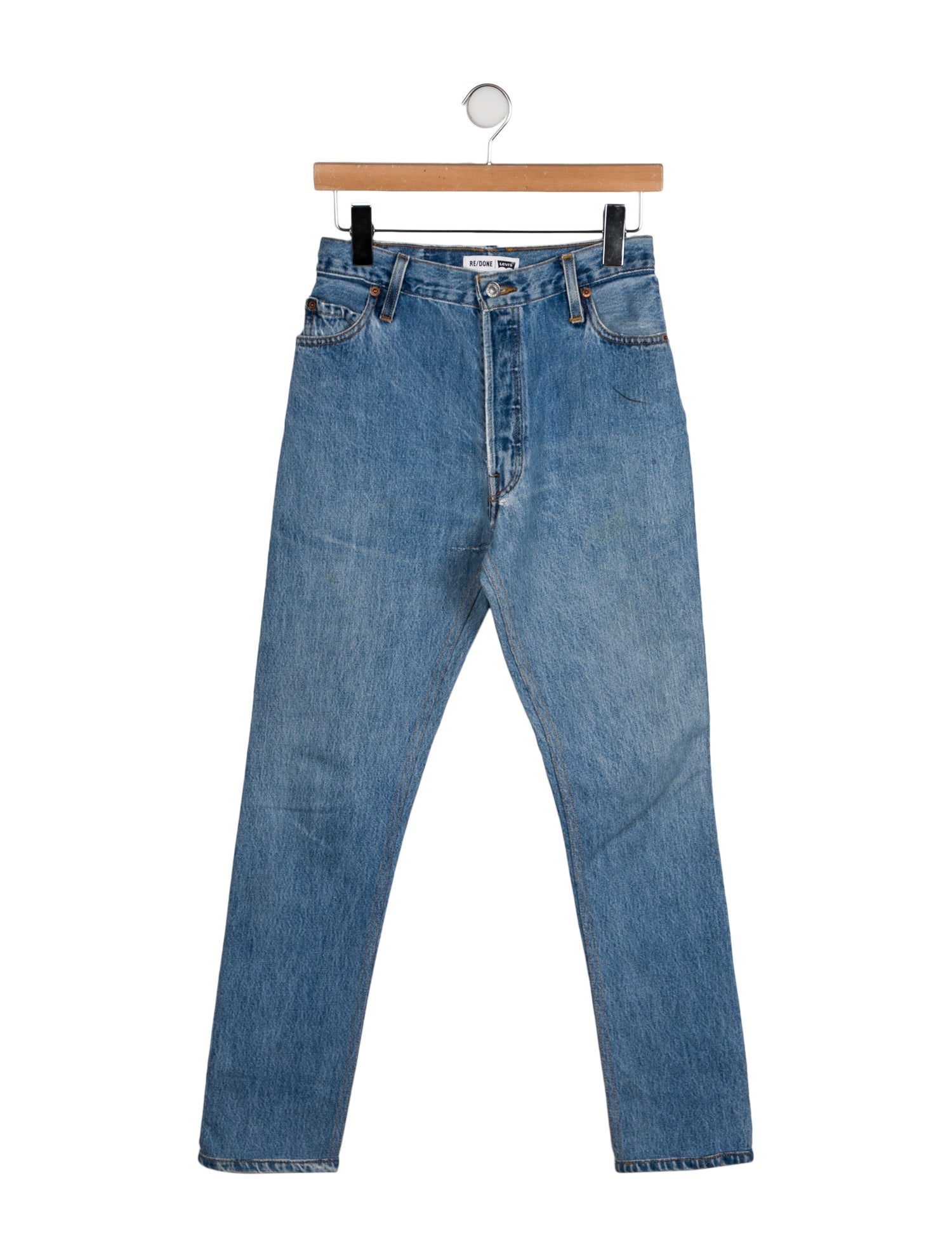 Re/Done X Levis High-Rise Straight Leg Jeans