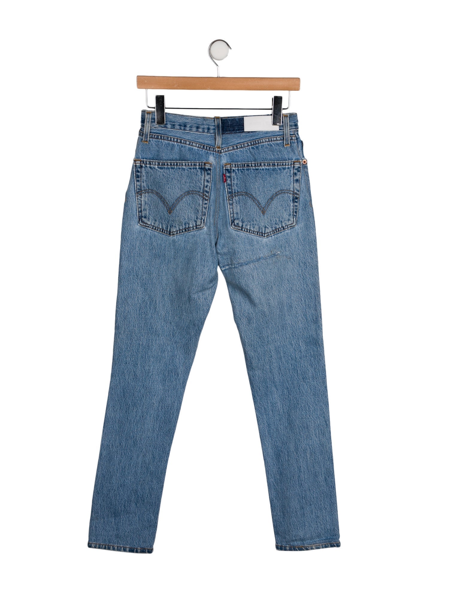 Re/Done X Levis High-Rise Straight Leg Jeans
