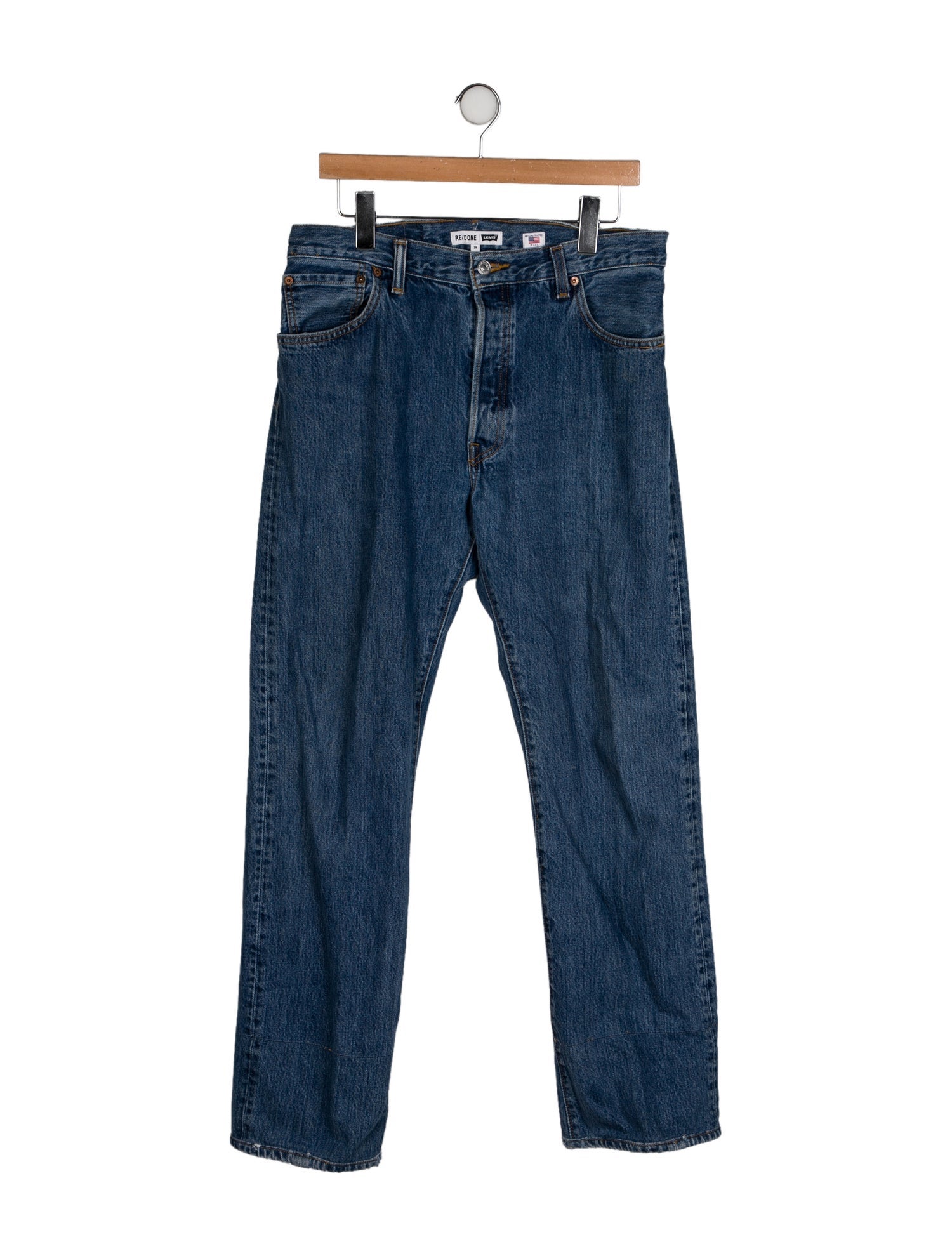 Re/Done X Levis High-Rise Straight Leg Jeans