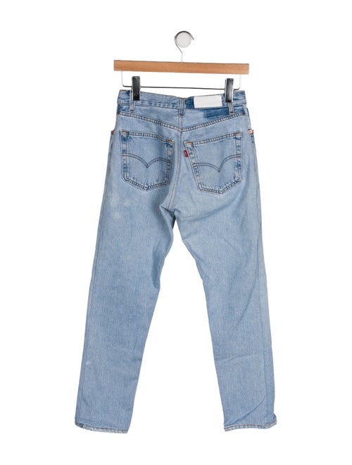 Re/Done X Levis Mid-Rise Straight Leg Jeans