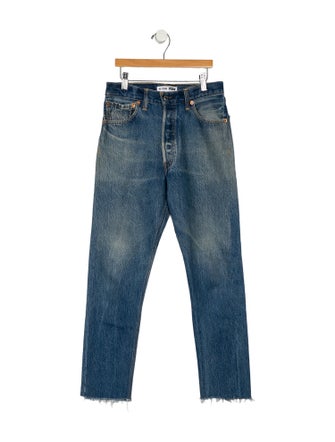 Re/Done X Levis High-Rise Straight Leg Jeans