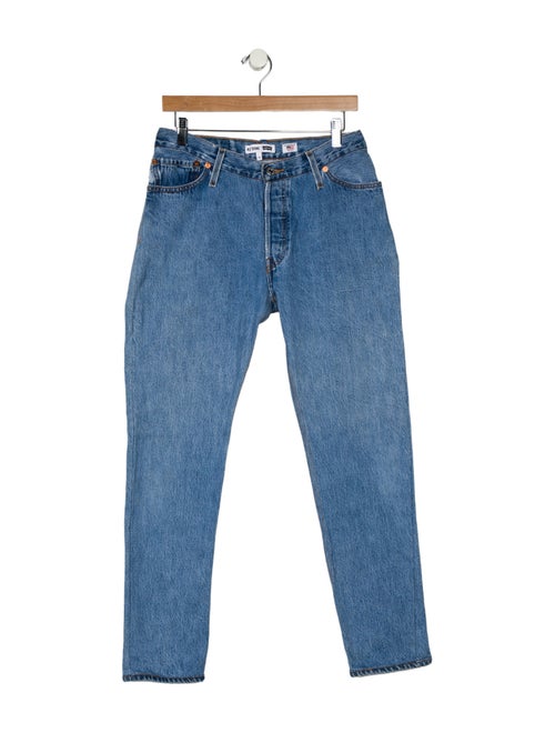 Re/Done X Levis Mid-Rise Straight Leg Jeans