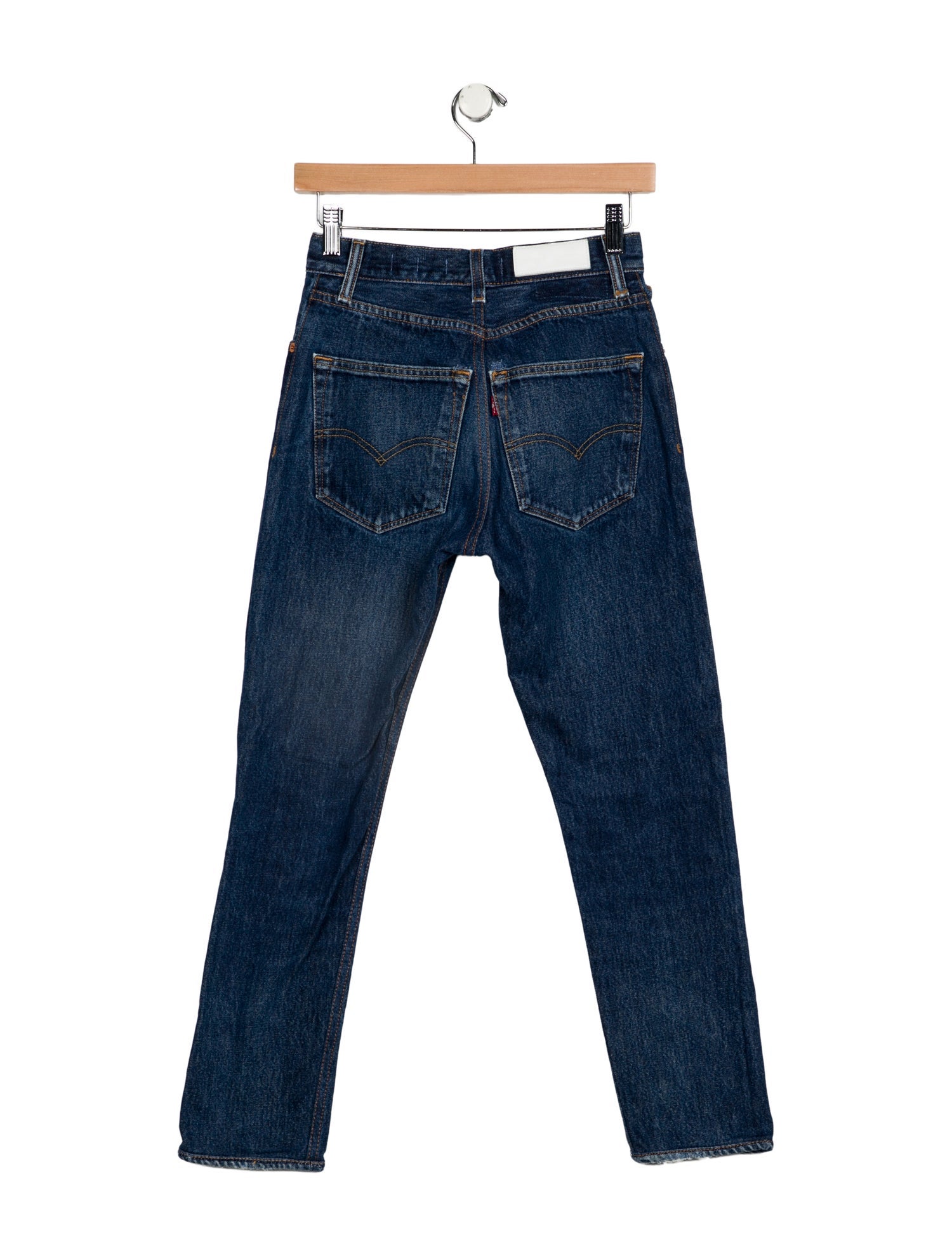 Re/Done X Levis Mid-Rise Straight Leg Jeans