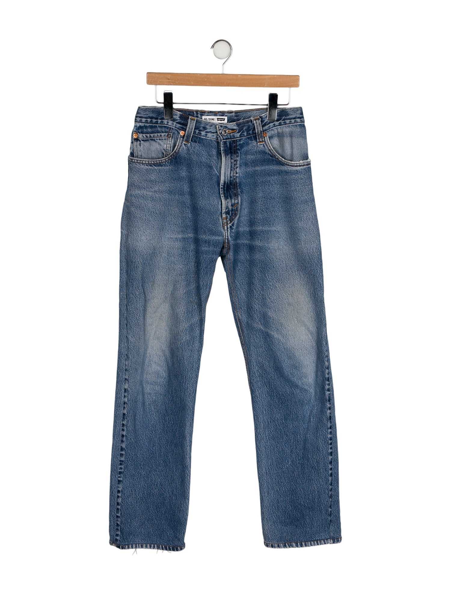Re/Done X Levis High-Rise Straight Leg Jeans