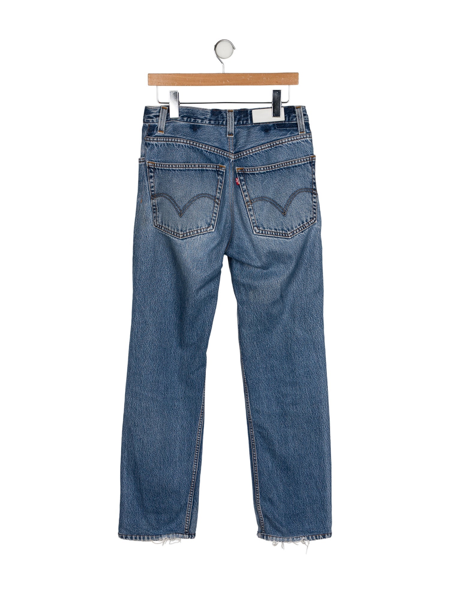 Re/Done X Levis High-Rise Straight Leg Jeans