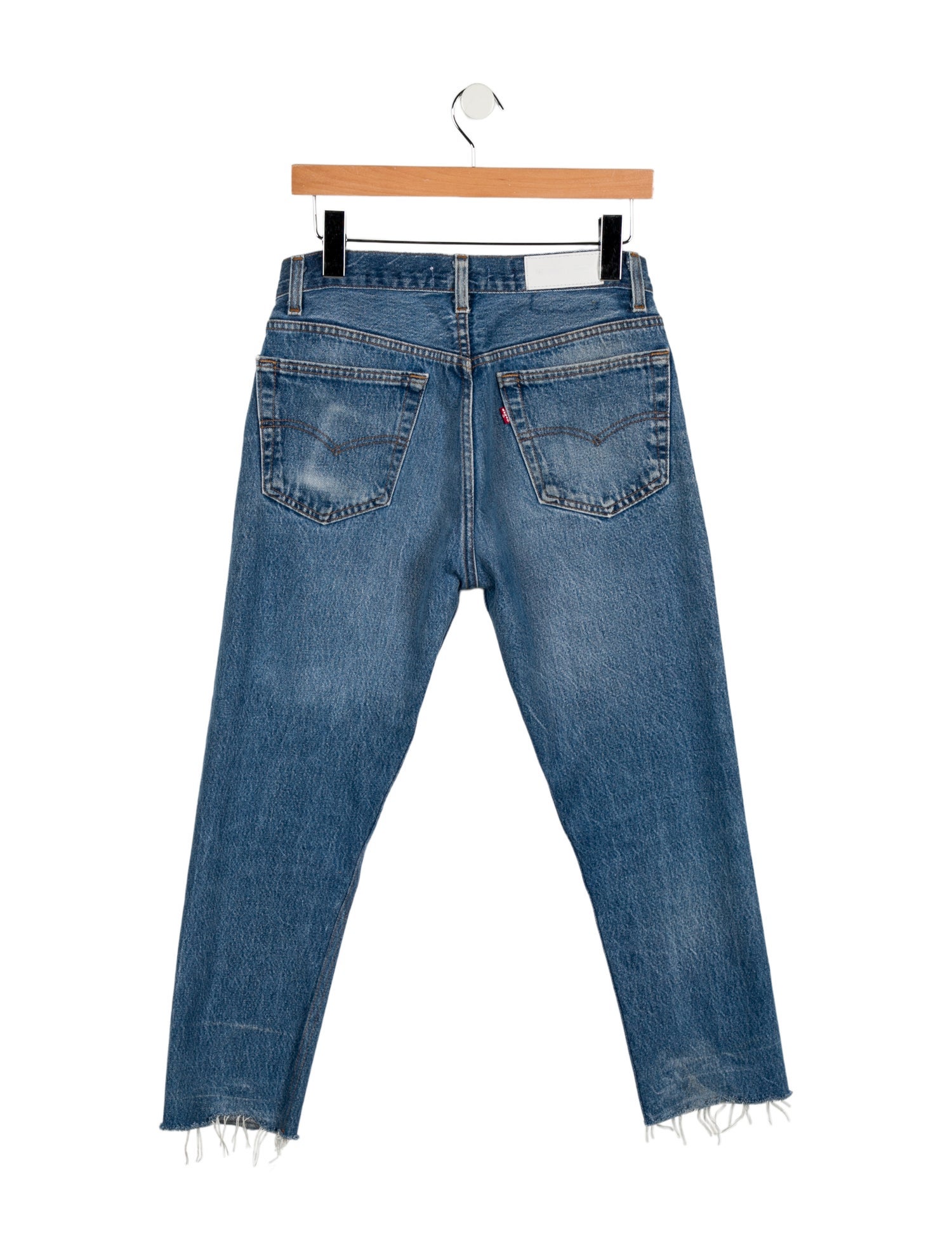 Re/Done X Levis Mid-Rise Straight Leg Jeans