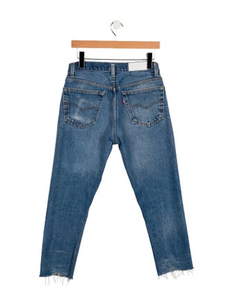 Re/Done X Levis Mid-Rise Straight Leg Jeans