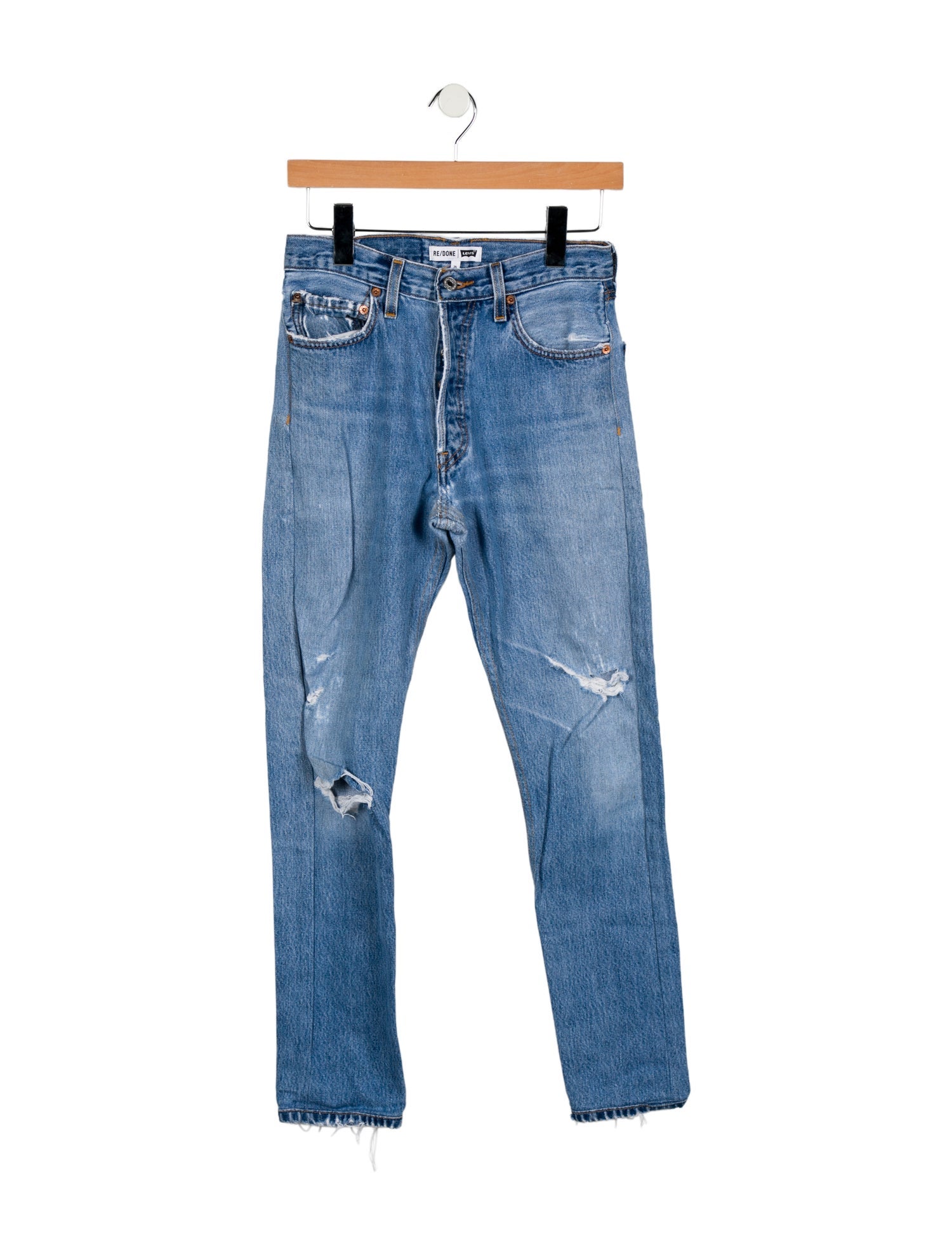 Re/Done X Levis Mid-Rise Skinny Leg Jeans