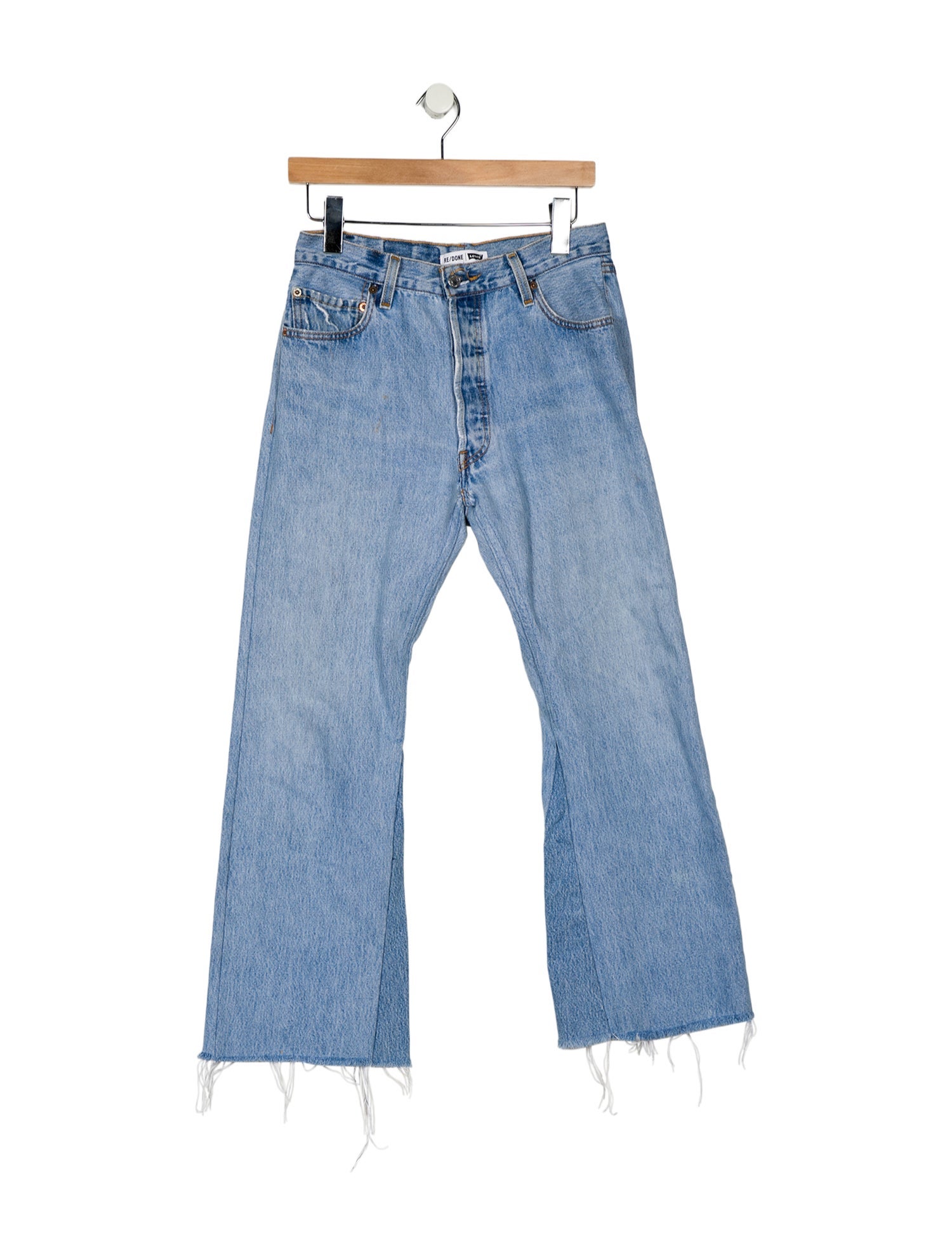 Re/Done X Levis Mid-Rise Wide Leg Jeans