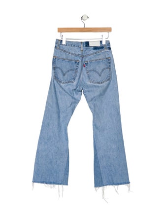 Re/Done X Levis Mid-Rise Wide Leg Jeans