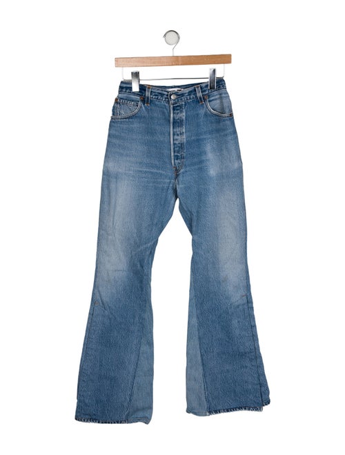 Re/Done X Levis Mid-Rise Wide Leg Jeans