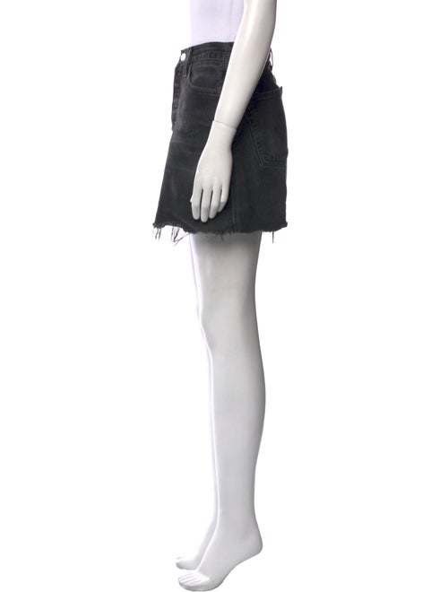 Re/Done X Levis Distressed Accents Mini Skirt