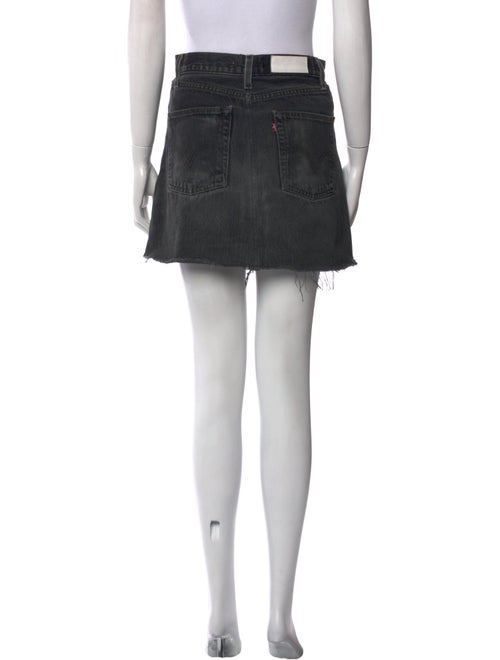 Re/Done X Levis Distressed Accents Mini Skirt