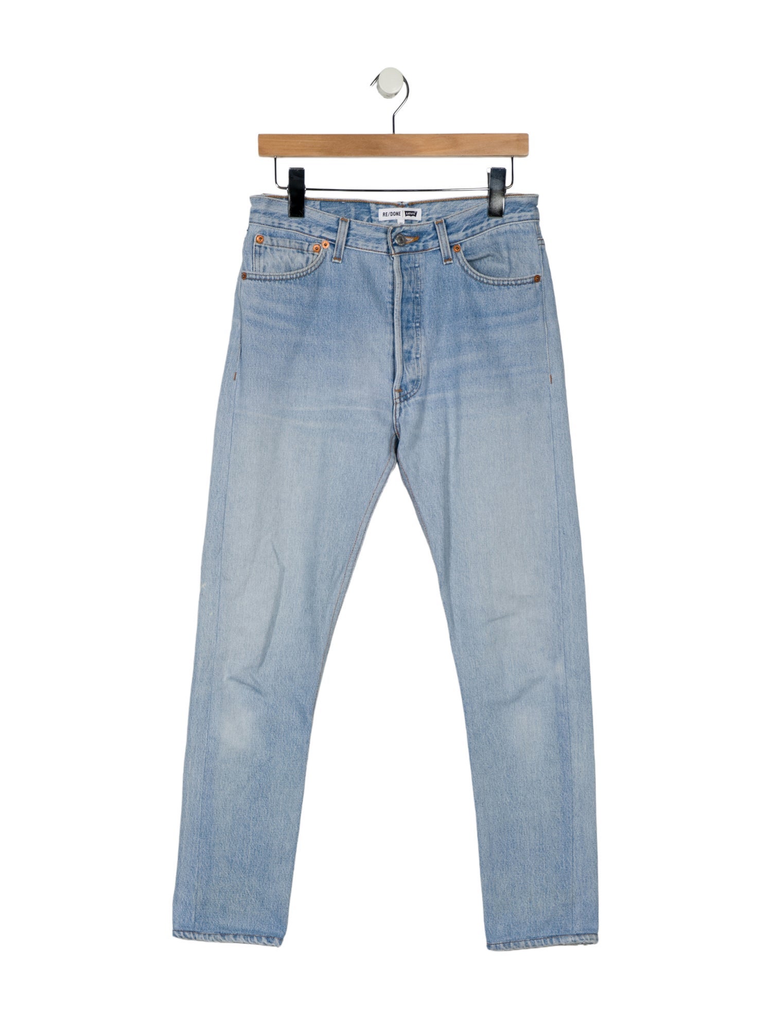 Re/Done X Levis High-Rise Straight Leg Jeans