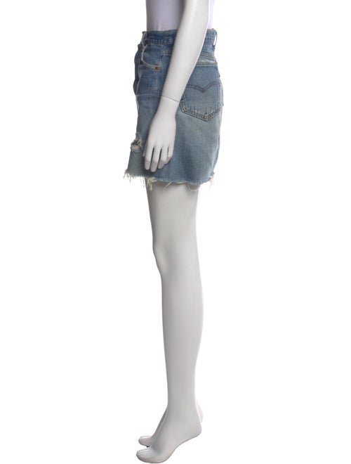 Re/Done X Levis Distressed Accents Mini Skirt