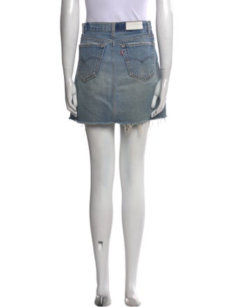 Re/Done X Levis Distressed Accents Mini Skirt