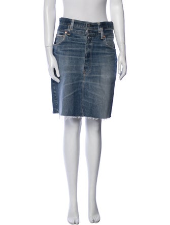 Re/Done X Levis Knee-Length Skirt