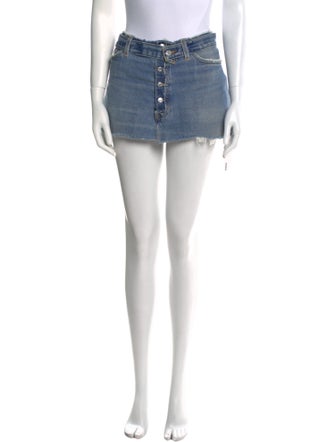 Re/Done X Levis Distressed Accents Mini Skirt