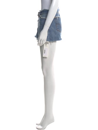 Re/Done X Levis Distressed Accents Mini Skirt