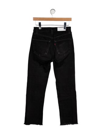 Re/Done X Levis Mid-Rise Straight Leg Jeans