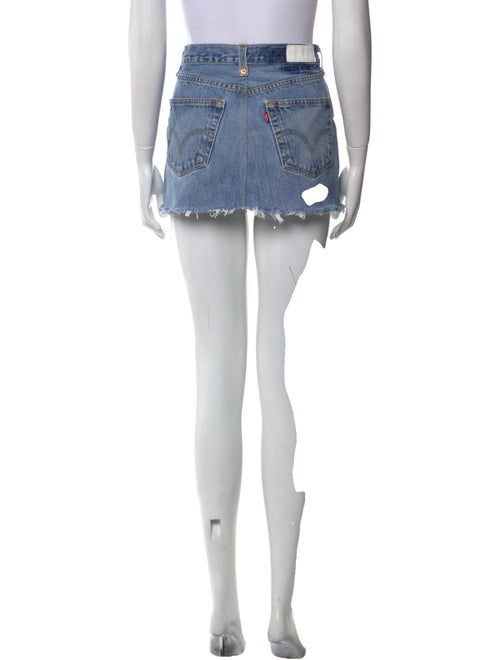 Re/Done X Levis Distressed Accents Mini Skirt