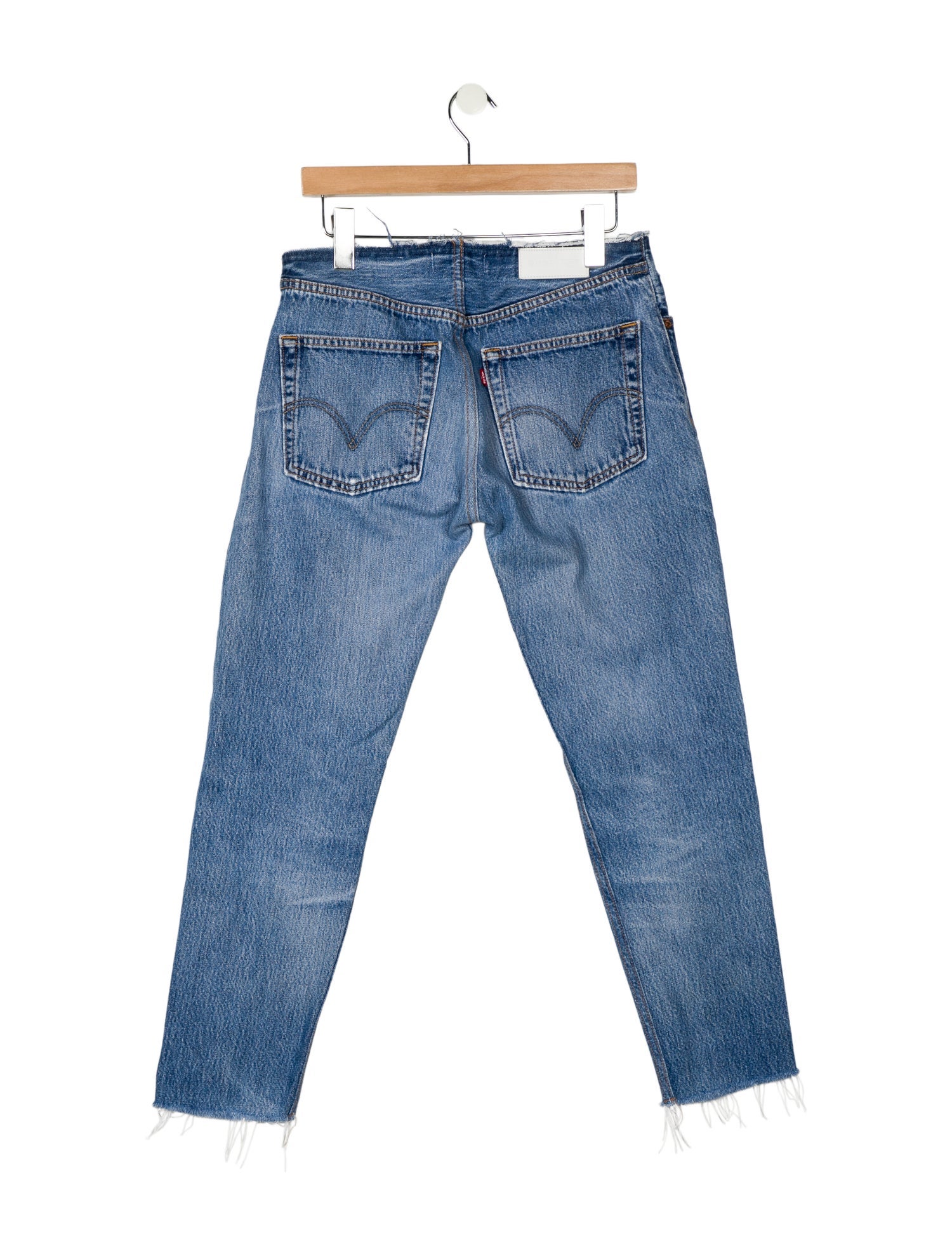 Re/Done X Levis High-Rise Straight Leg Jeans