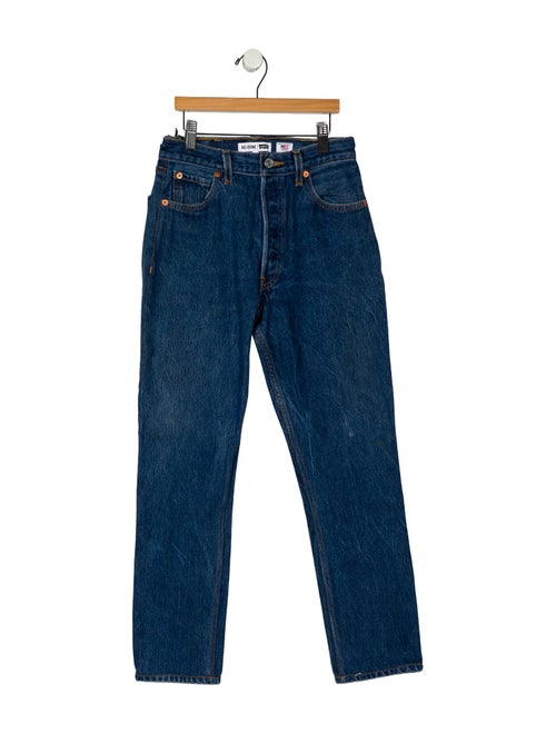 Re/Done X Levis Mid-Rise Straight Leg Jeans
