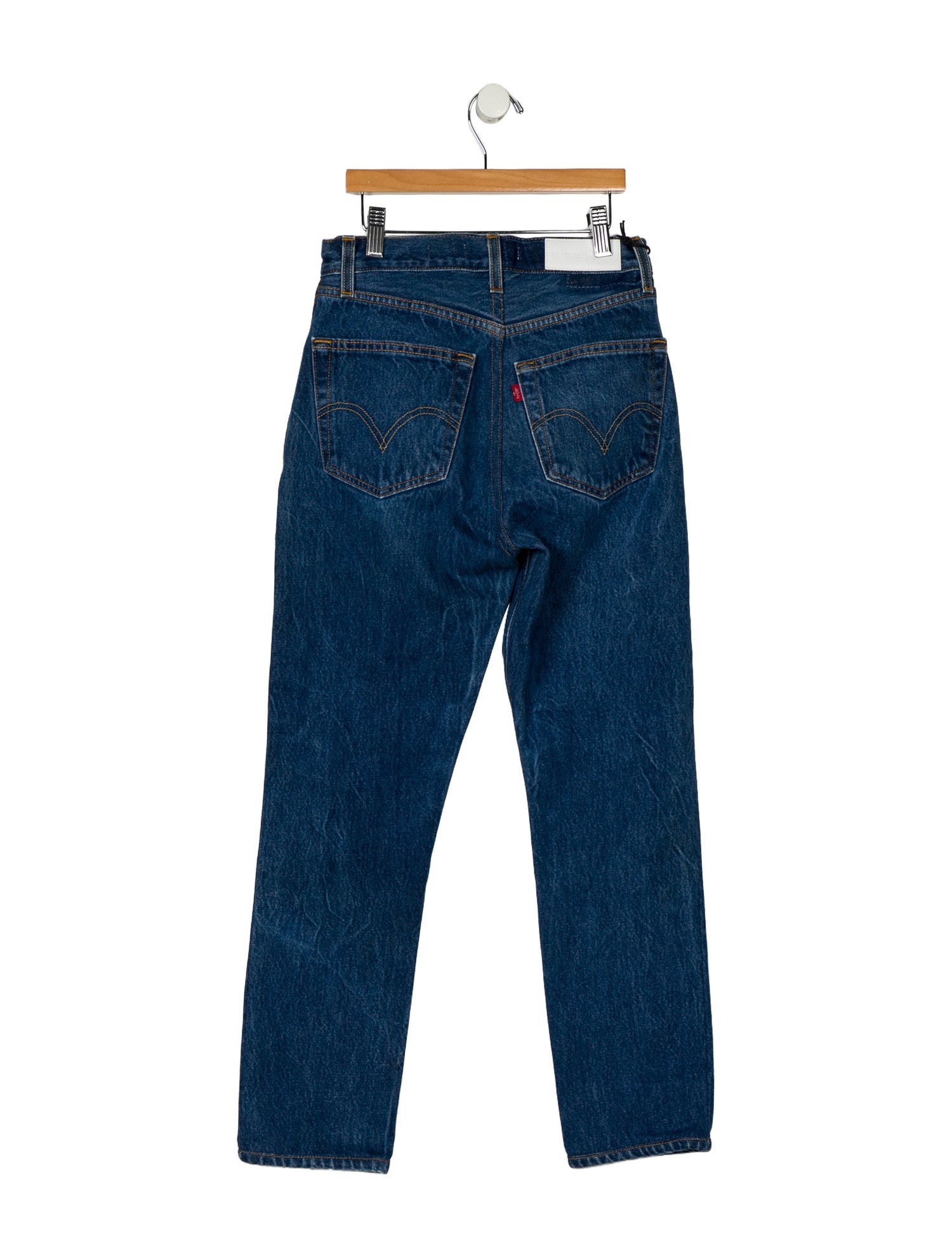 Re/Done X Levis Mid-Rise Straight Leg Jeans