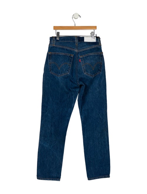 Re/Done X Levis Mid-Rise Straight Leg Jeans