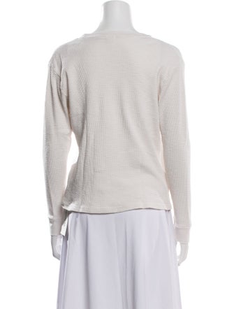 Re/Done X Levis Bateau Neckline Long Sleeve Top